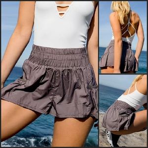 Free People Gray Athletic Shorts